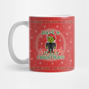 Have A Monster Christmas Pixel Frankenstein Monster! Mug